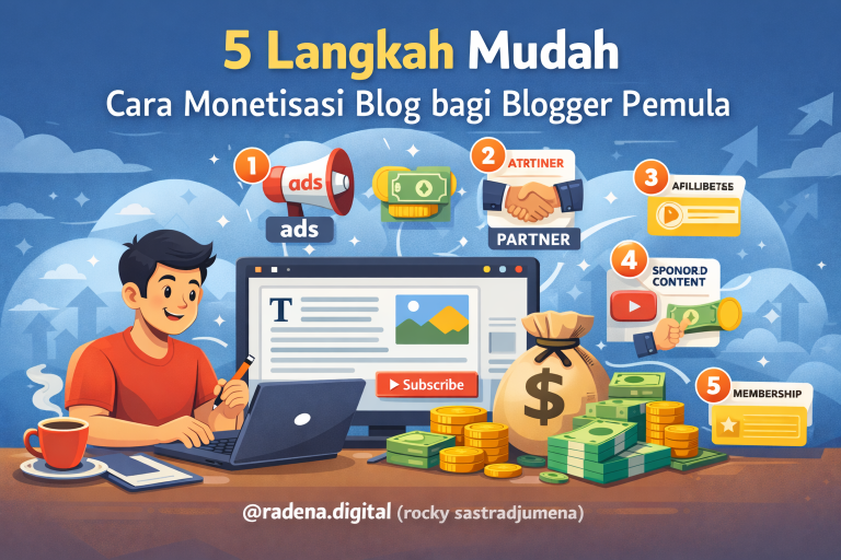 5 Langkah Mudah Cara Monetisasi Blog bagi Blogger Pemula