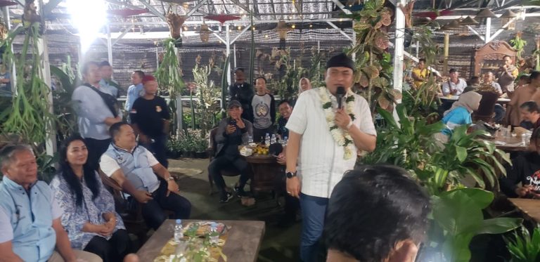 Calon Bupati Bogor Rudy Susmanto Janji Atasi Penyempitan dan Pendangkalan Setu Lido di Kecamatan Cigombong