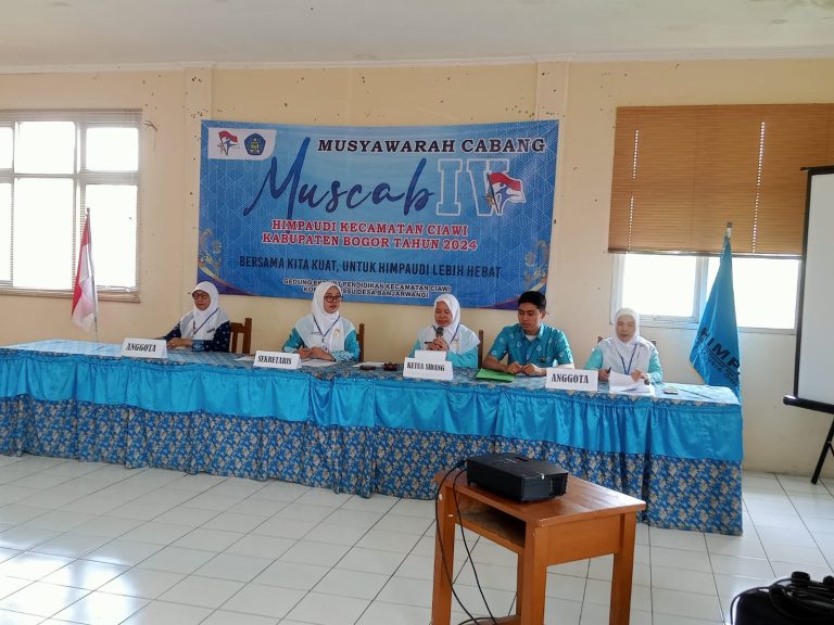 Musyawarah Cabang Himpaudi Kecamatan Ciawi 2024: “Bersama Kita Kuat untuk Himpaudi Lebih Hebat”.
