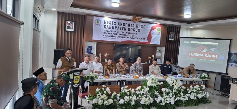 Reses DPRD Kabupaten Bogor Dapil 3 Masa Sidang I Tahun 2024-2025 di Kecamatan Caringin
