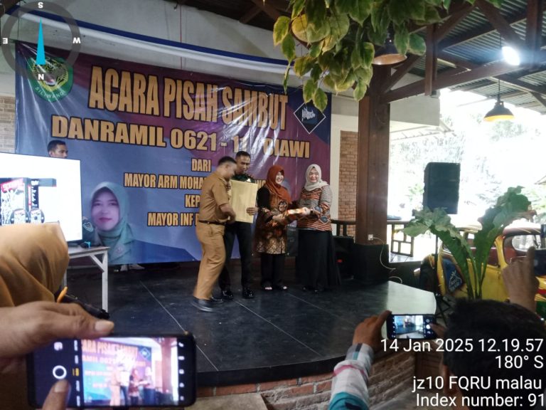 Serah Terima Jabatan Danramil 0621 Ciawi dari Mayor Inf Muhammad Sutrisno ke Mayor Inf Budi Rahmat