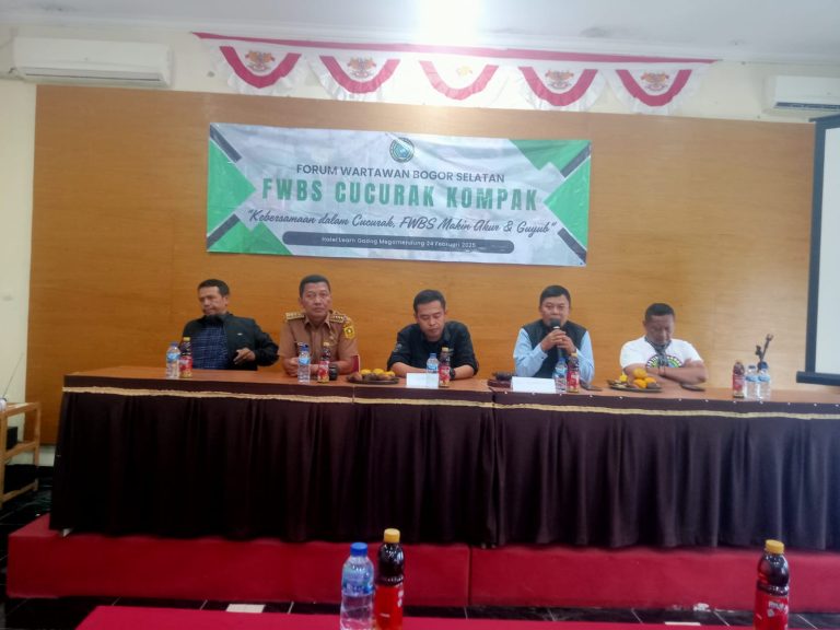 Forum Wartawan Bogor Selatan (FWBS) Gelar Cucurak Kompak di Kecamatan Megamendung