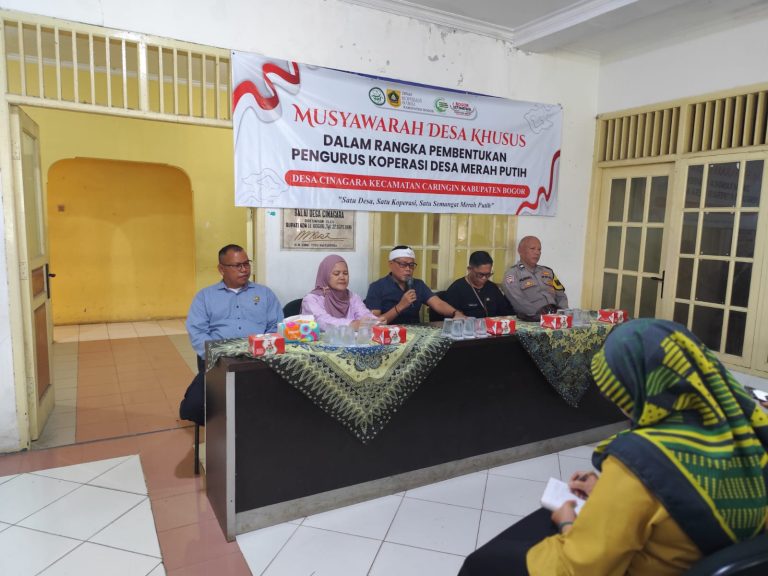 Pemdes Cinagara Gelar Musyawarah Desa Khusus, Bahas Pembentukan Koperasi Merah Putih