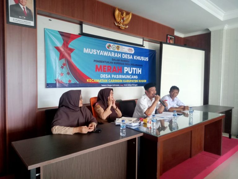 Pemdes Pasir Muncang Gelar Musyawarah Pembentukan Koperasi Desa Merah Putih
