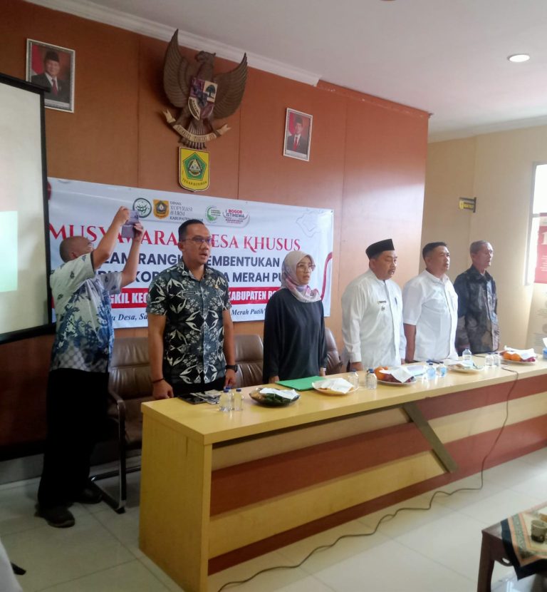 Pemdes Tangkil Gelar Musyawarah Pembentukan Koperasi Merah Putih