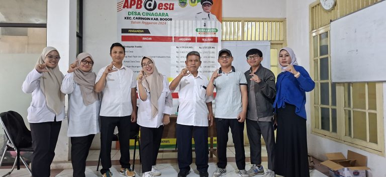 Puskesmas Desa Cinagara Gelar Pengobatan Gratis di Aula Kantor Desa