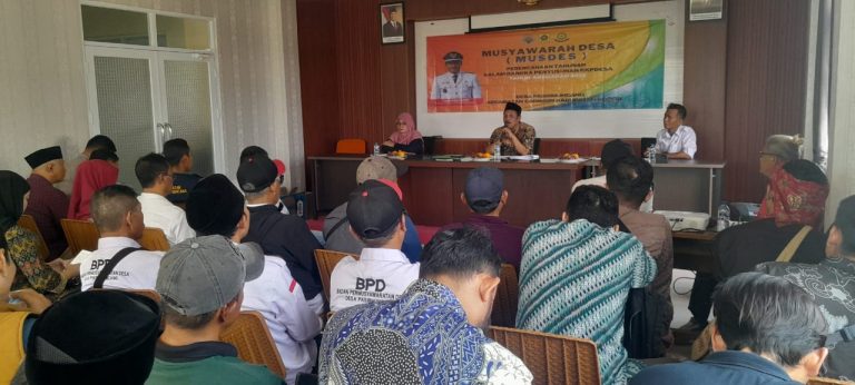 Pemdes Pasir Muncang Gelar Musdes Bahas Program Prioritas Tahun 2025-2026