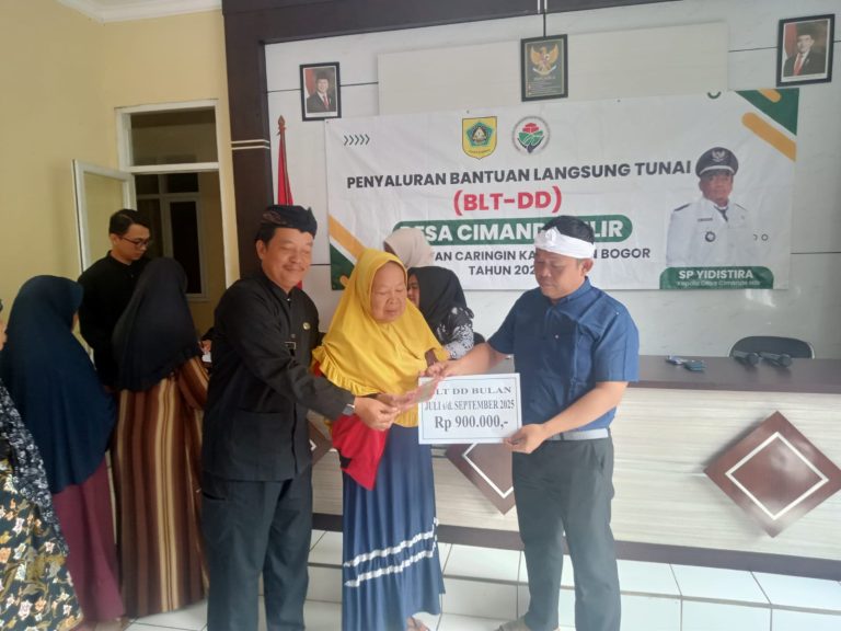 Pemdes Cimande Hilir Salurkan BLT-DD untuk 60 KPM