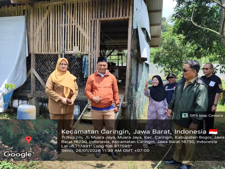 Pemerintah Kecamatan Caringin Laksanakan Monitoring dan Evaluasi Pembangunan di Desa Muara Jaya