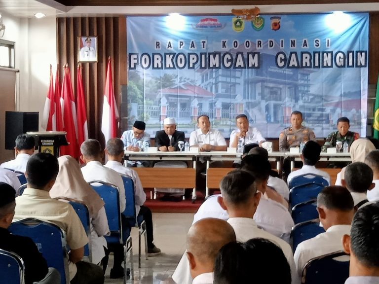 Rapat Forkopimcam Kecamatan Caringin di Gelar