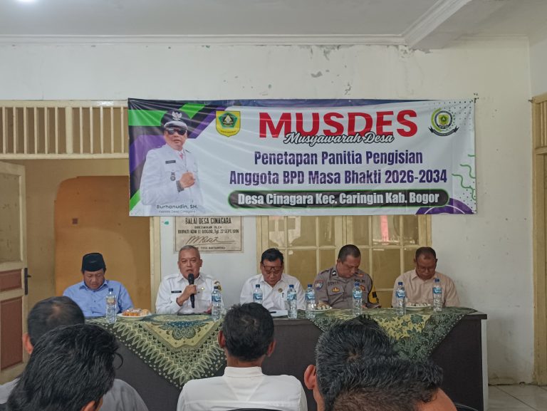 Pemdes Cinagara Bentuk Panitia Pengisian BPD Masa Jabatan 2026–2034