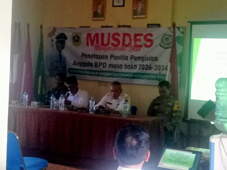Pemdes Pasir Buncir Bentuk Tim Monitoring Pengisian Keanggotaan BPD Masa Bakti 2026–2035